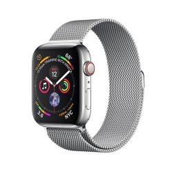 Apple Watch Silver  Series 4 40mm GPS+Cellular Aluminum Case with Silver Milanese Loop