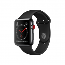 Apple Watch Series 2 42mm Space Gray Aluminum Case with Black Sport Band