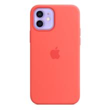 Силиконовый чехол MagSafe для  iPhone 12 mini, цвет «розовый цитрус»
